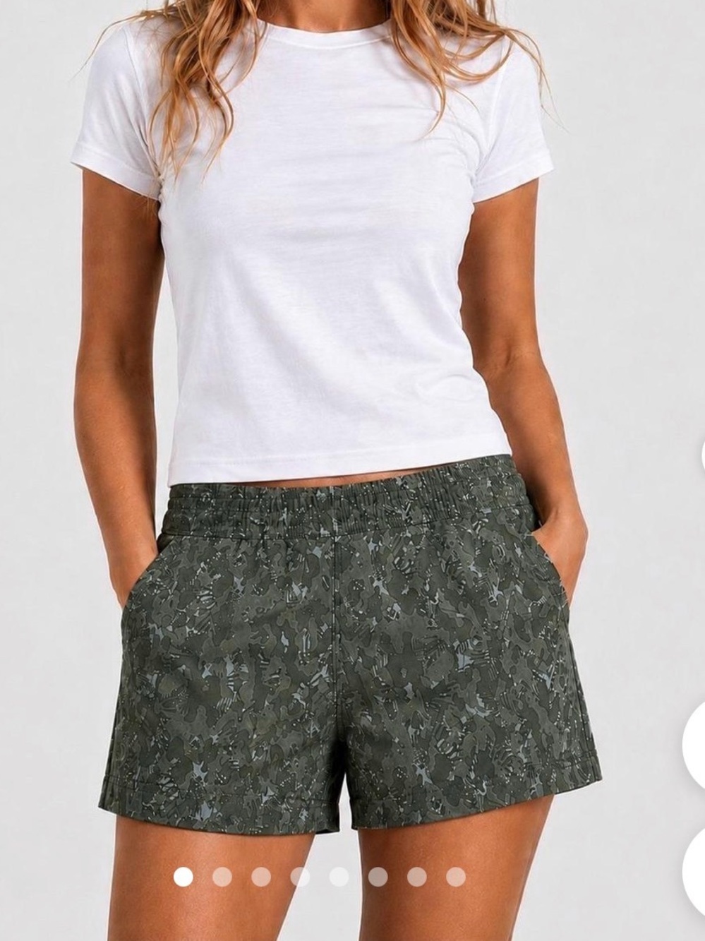 PrAna Halle E-Waist Short II  Size 2 in Evergreen Camo